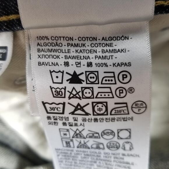 Levis 559 Jeans Mens 38x30 Dark Wash Blue Relaxed Straight Leg Denim 5 Pocket - Picture 11 of 12